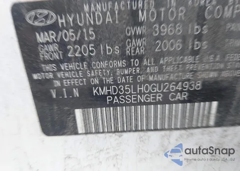 2016 Hyundai Elantra Gt from USA, damaged, VIN KMHD35LH0GU264938